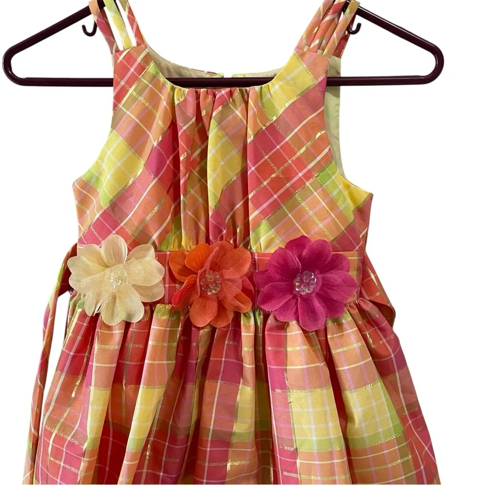 Bonnie Jean plaid Dress size 8‎